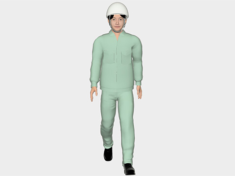 青年 男性 (作業服)