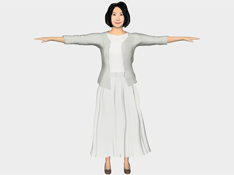 中年 女性 (私服)