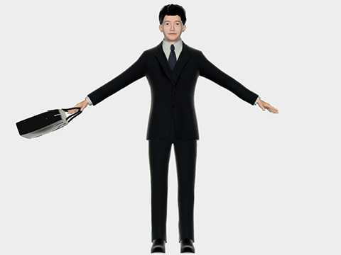 青年 男性 (スーツ)