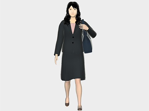 青年 女性 (スーツ)