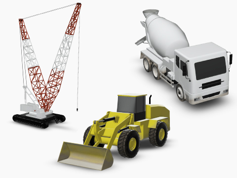 3Dモデリングデータ用
建設車両モデル