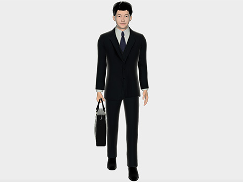 青年 男性 (スーツ)