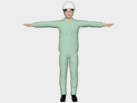 青年 男性 (作業服)